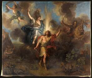 Départ d'Achille pour venger la mort de Patrocle (Charles-Antoine Coypel) - Muzeo.com