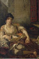 Détail de Femmes d'Alger dans leur appartement (Eugène Delacroix) - Muzeo.com