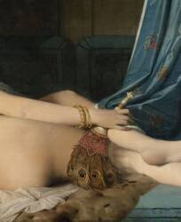 Détail de La Grande Odalisque (Jean-Auguste-Dominique Ingres) - Muzeo.com