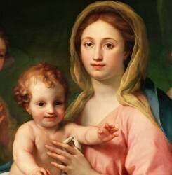 Détail de la Madone à l'Enfant avec deux Anges (Anton Raphaël Mengs) - Muzeo.com