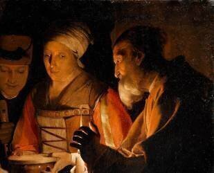 Détail de L'Adoration des bergers (Georges de La Tour) - Muzeo.com
