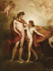 Phaëton sollicitant d'Apollon la conduite du Soleil (Benjamin West) - Muzeo.com