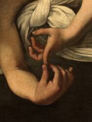Détail de Saint Mathieu et l'ange (Le Caravage) - Muzeo.com