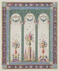 Design décoratif pour une tonnelle de jardin ou une loggia (Ecole Française) - Muzeo.com