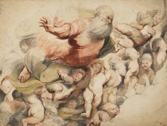Dieu le Père soutenu par des anges (Pierre Paul Rubens) - Muzeo.com