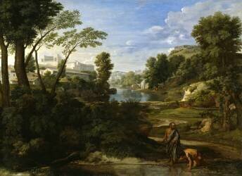 Diogène jetant son écuelle (Nicolas Poussin) - Muzeo.com