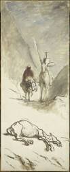 Don Quichotte et la mule morte (Honoré Daumier) - Muzeo.com