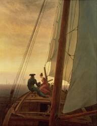 À bord d'un navire à voile (Caspar David Friedrich) - Muzeo.com