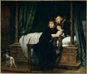 Edouard V, roi mineur d'Angleterre et Richard duc d'York, son frère dit Les enfants d'Edouard (Paul Delaroche) - Muzeo.com