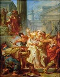 Eleazar refuse de manger du porc (Jean-Simon Berthélemy) - Muzeo.com