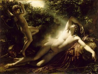 Endymion, effet de lune dit aussi Le Sommeil d'Endymion (Anne-Louis Girodet) - Muzeo.com
