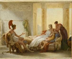 Enée et Didon ; esquisse (Pierre-Narcisse Guérin) - Muzeo.com