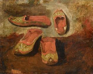 Etude de babouches (Eugène Delacroix) - Muzeo.com