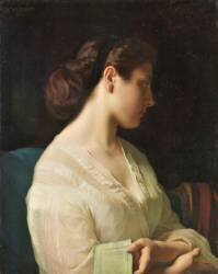 Etude de jeune fille dit la jeune grecque (Hippolyte Flandrin) - Muzeo.com