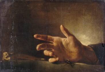 Etude de main attrapant une grosse mouche (Théodore Géricault) - Muzeo.com