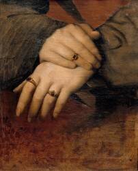Etude de mains de femme (d'après le portrait de Maddalena Doni de Raphaël) (Jean-Auguste-Dominique Ingres) - Muzeo.com