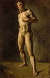 Etude d'homme nu (Eugène Delacroix) - Muzeo.com