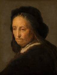 Étude d'une vieille femme (Rembrandt) - Muzeo.com