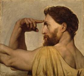 Etude pour Phidias dans l'Apothéose d'Homère (Jean-Auguste-Dominique Ingres) - Muzeo.com