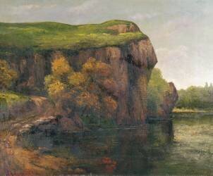 Falaises rocheuses (Gustave Courbet) - Muzeo.com
