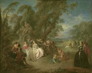 Fête Champêtre (Jean-Baptiste Pater) - Muzeo.com