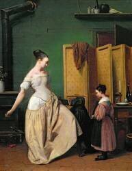 Femme à sa toilette (Ferdinand Wachsmuth) - Muzeo.com
