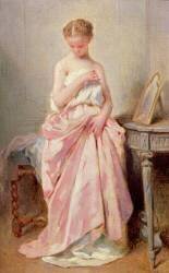 Fille en robe rose (Charles Chaplin) - Muzeo.com