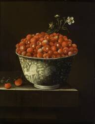 Fraises Sauvages dans un Bol Wal Li (Adriaen Coorte) - Muzeo.com