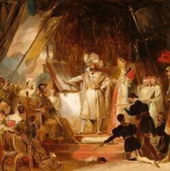 François Ier armé chevalier par Bayard (Alexandre-Evariste Fragonard) - Muzeo.com