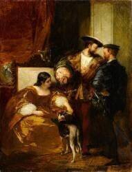François Ier et la duchesse d'Etampes (Richard Parkes Bonington) - Muzeo.com