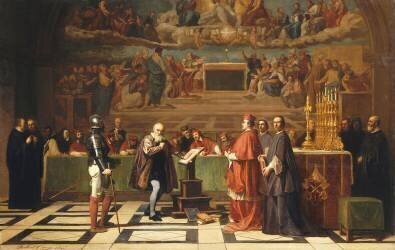 Galilée devant le Saint-Office au Vatican (1632) (Joseph Nicolas Robert-Fleury) - Muzeo.com