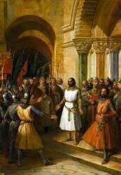 Godefroy de Bouillon accepte le titre d'avoué du Saint-Sépulcre, 23 juillet 1099 (Federico de Madrazo y Kuntz) - Muzeo.com