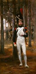 Grenadier à pied de la Garde impériale montant la garde (Edouard Detaille) - Muzeo.com