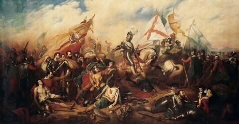 Henri IV à la bataille d'Ivry, le 14 mars 1590 (Charles de Steuben) - Muzeo.com