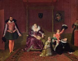 Henry IV recevant l'ambassadeur d'Espagne (Jean-Auguste-Dominique Ingres) - Muzeo.com