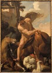 Hercule terrassant Diomède (Charles Le Brun) - Muzeo.com