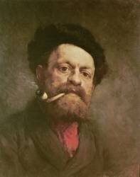 Homme avec une pipe (Gustave Courbet) - Muzeo.com