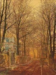 Dans l'ancien temps doré (John Atkinson Grimshaw) - Muzeo.com