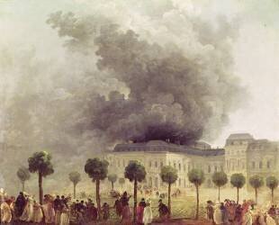 Incendie de l'Opéra du Palais-Royal (Hubert Robert) - Muzeo.com