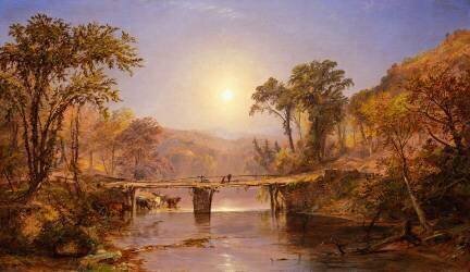 Indian Summer on the Delaware River (Jasper Francis Cropsey) - Muzeo.com