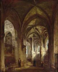 Intérieur de l'église Saint-Pierre de Caen (François d'Herbes) - Muzeo.com