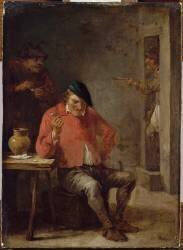 Intérieur de tabagie avec deux fumeurs (David Teniers the Younger) - Muzeo.com