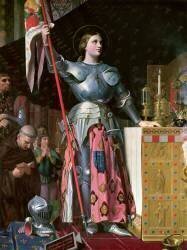 Jeanne d'Arc au sacre du roi Charles VII dans la cathédrale de Reims (Jean-Auguste-Dominique Ingres) - Muzeo.com