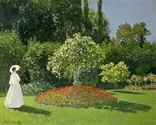 Jeanne Marie Lecadre dans son jardin (Claude Monet) - Muzeo.com
