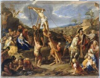 Jésus élevé en croix (Charles Le Brun) - Muzeo.com