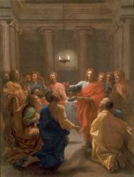 Jésus-Christ instituant l'Eucharistie (Nicolas Poussin) - Muzeo.com