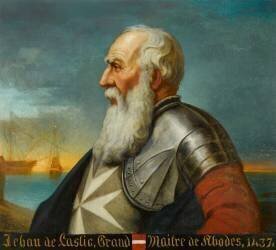 Jehan Bonpar de Lastic, 36e Grand-Maître de l'ordre de Malte en 1437 (1371-1454) (Alexandre Genet) - Muzeo.com
