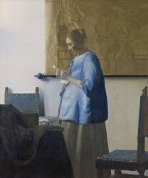 Jeune Femme lisant une Lettre (Johannes Vermeer) - Muzeo.com