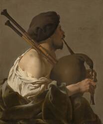 Joueur de cornemuse (Hendrick ter Brugghen) - Muzeo.com