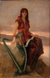 Joueuse de harpe (Ernest Hébert) - Muzeo.com